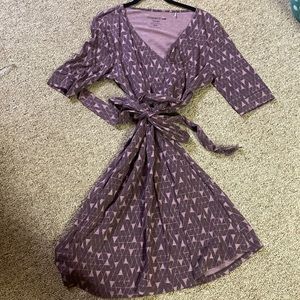 Toad and CO cotton active faux wrap-dress.